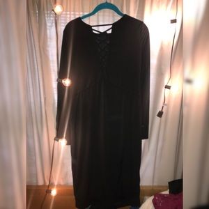 Long black dress